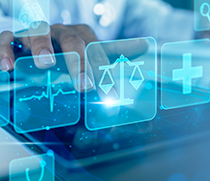 BGM-Website mit Gesundheitsicons